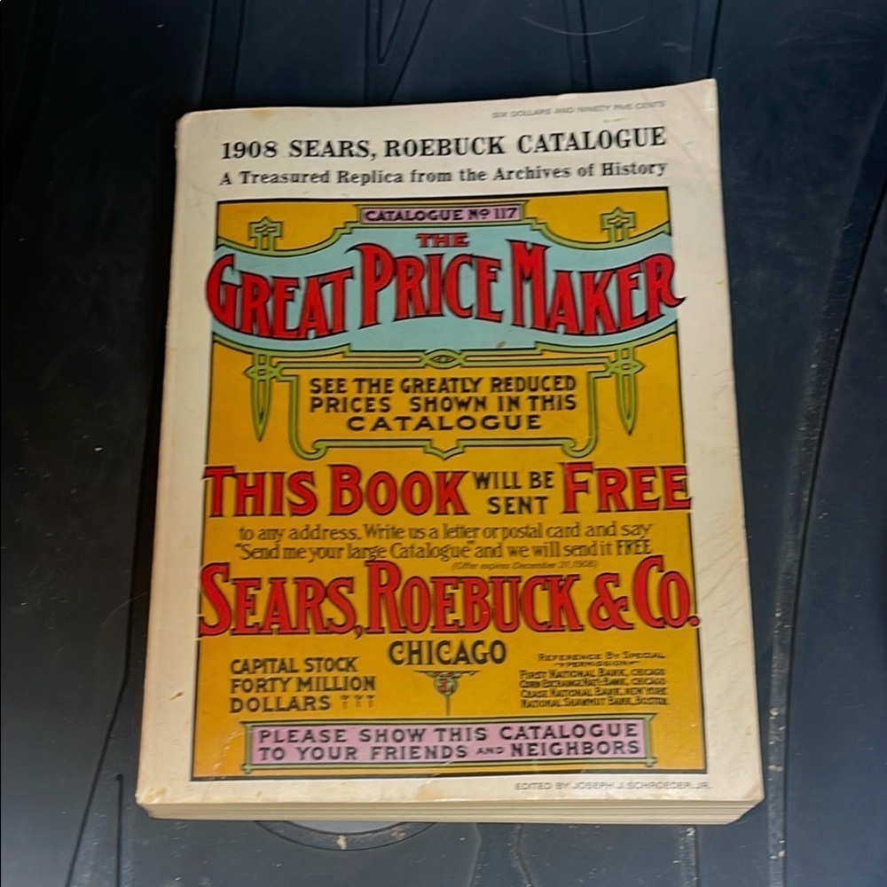 Vintage Catalogue Replica - Yellow and Red